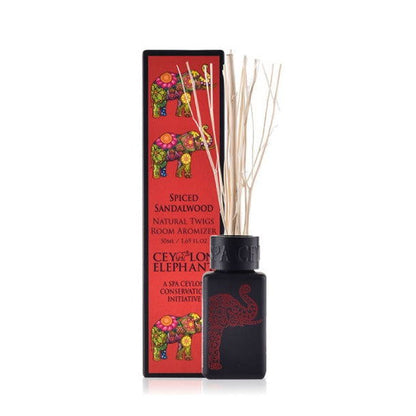Ceylon Elephant Spiced Sandalwood - Natural Twig Room Aromizer - Spa Ceylon Sri Lanka