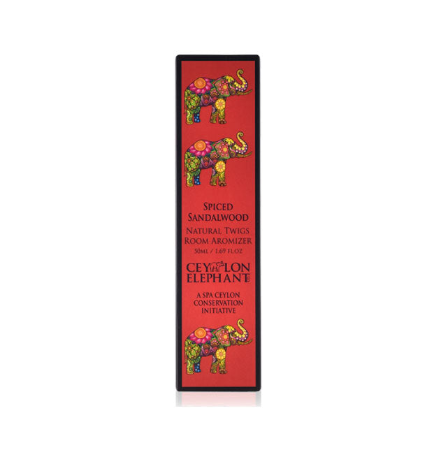 Ceylon Elephant Spiced Sandalwood - Natural Twig Room Aromizer - Spa Ceylon Sri Lanka