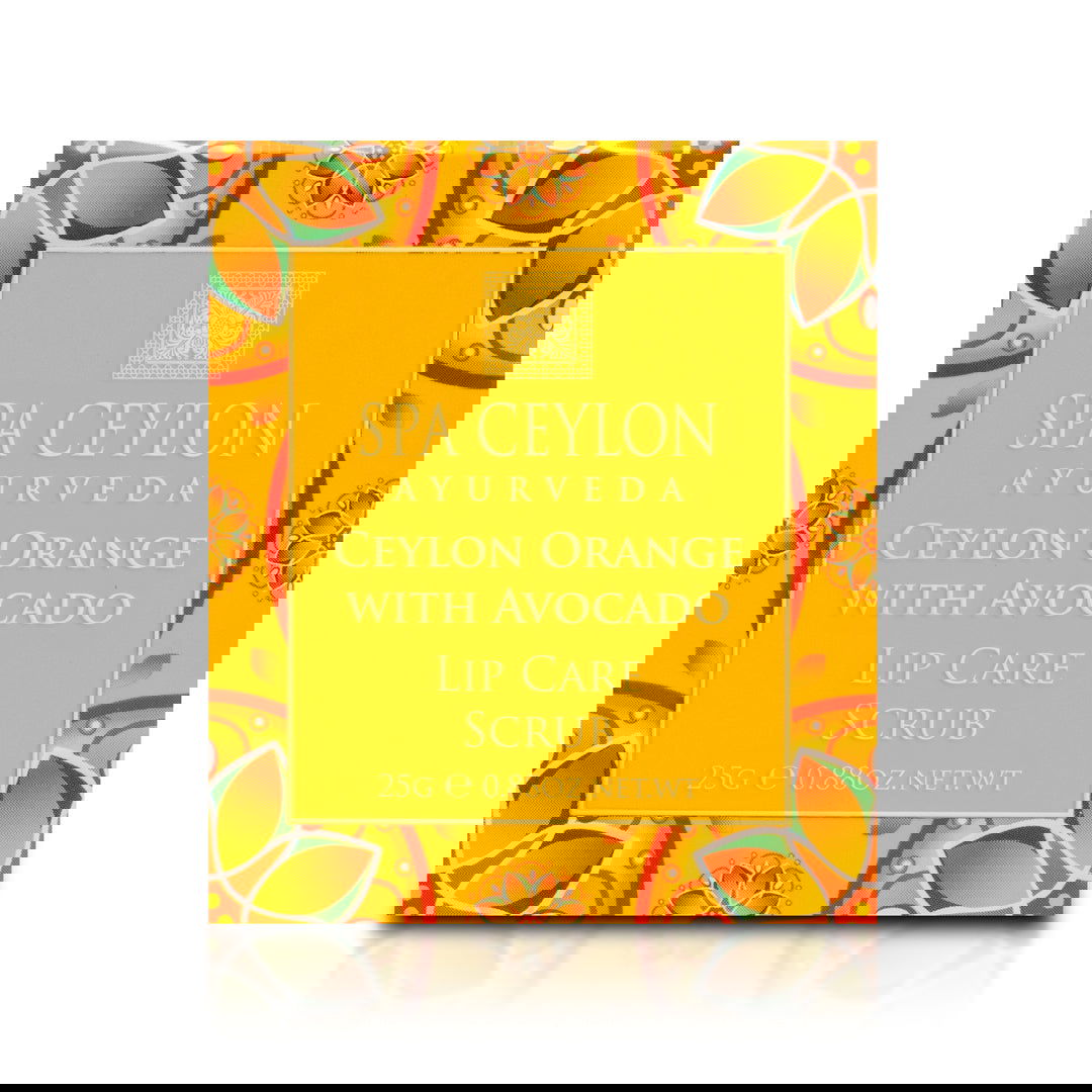 Ceylon Orange With Avocado - Lip Care Scrub 25g - Spa Ceylon Sri Lanka