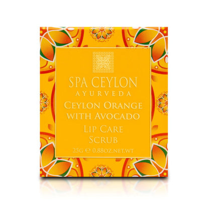 Ceylon Orange With Avocado - Lip Care Scrub 25g - Spa Ceylon Sri Lanka
