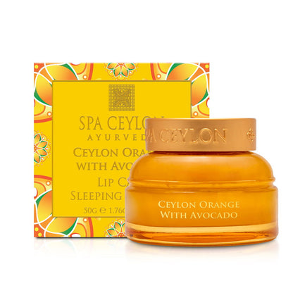 Ceylon Orange with Avocado - Lip Care Sleeping Masque - 50g - Spa Ceylon Sri Lanka