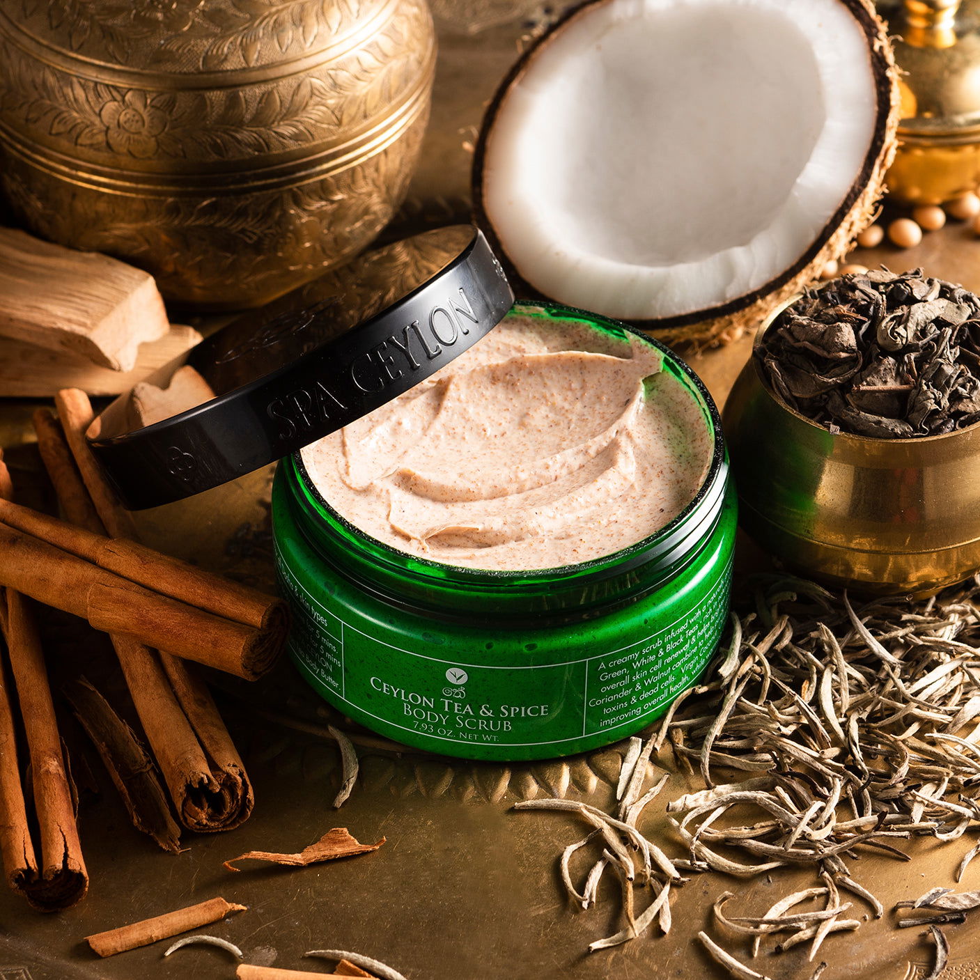 Ceylon Tea & Spice - Body Scrub 225g - Spa Ceylon Sri Lanka