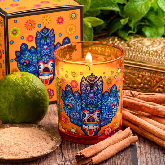 Mask Island Cinnamon Spice - Aromaveda Natural Candle 200g