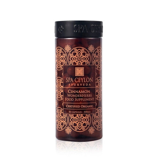 Cinnamon - WonderHerbs Food Supplement (50 Capsules) - Spa Ceylon Sri Lanka