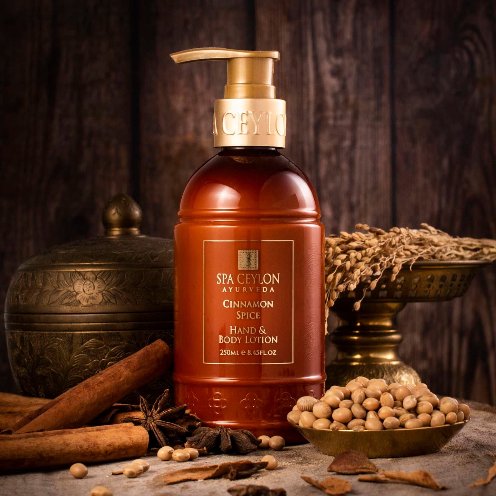 Cinnamon Spice - Hand & Body Lotion 250ml - Spa Ceylon Sri Lanka
