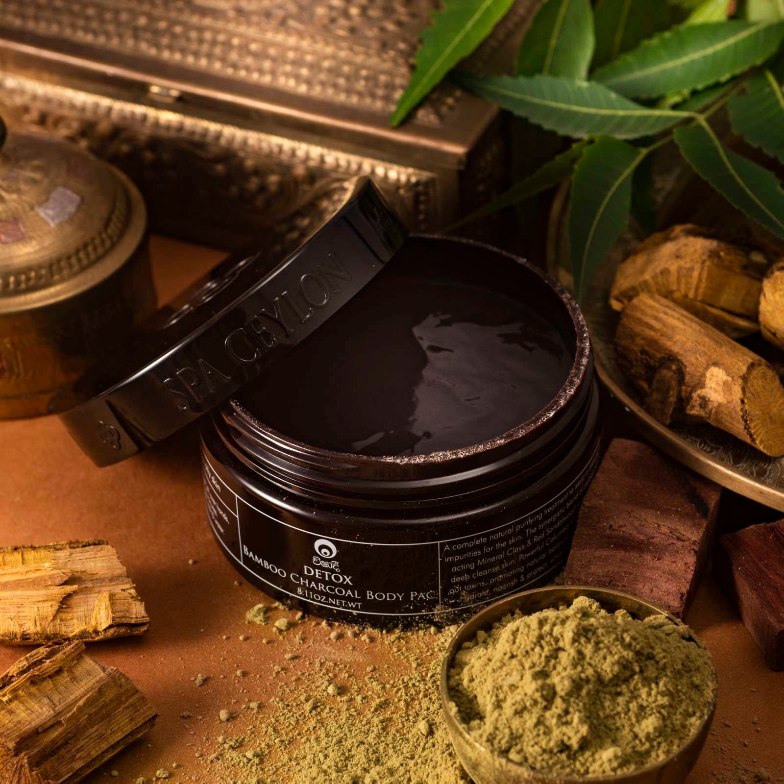 Detox - Bamboo Charcoal Body Pac 230g - Spa Ceylon Sri Lanka