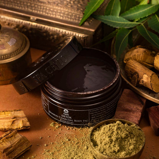 Detox - Bamboo Charcoal Body Pac 230g - Spa Ceylon Sri Lanka
