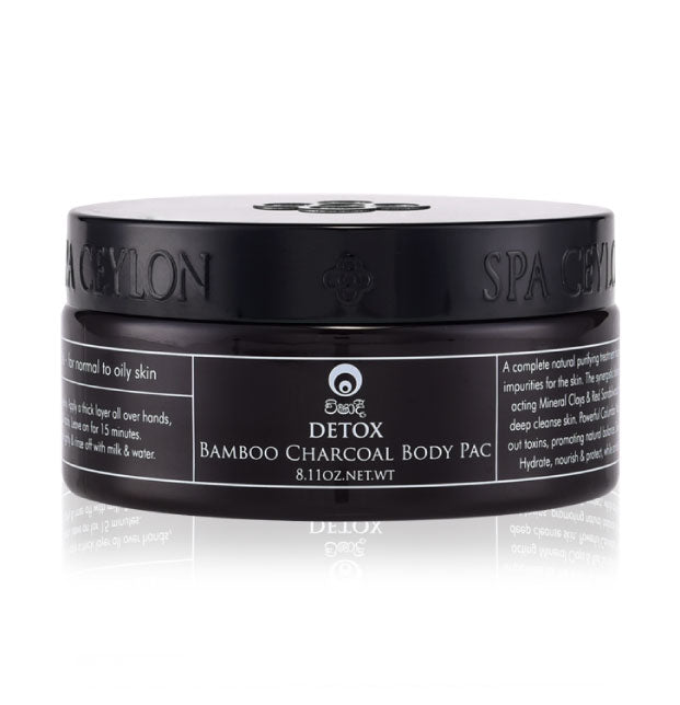 Detox - Bamboo Charcoal Body Pac 230g - Spa Ceylon Sri Lanka