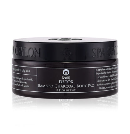 Detox - Bamboo Charcoal Body Pac 230g - Spa Ceylon Sri Lanka