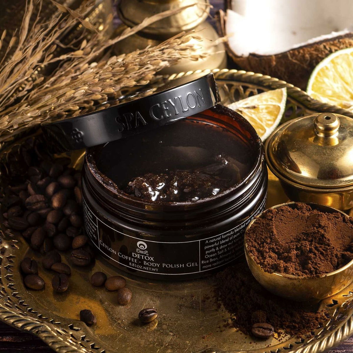 Detox - Ceylon Coffee - Body Polish Gel 250g - Spa Ceylon Sri Lanka