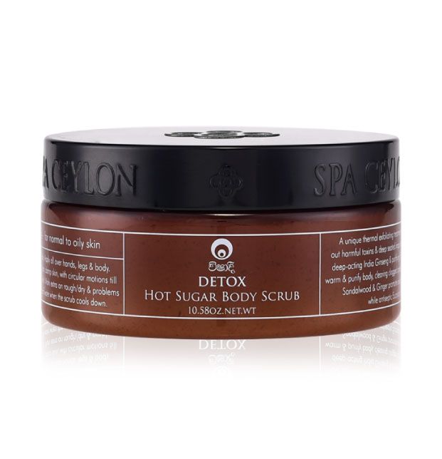 Detox - Hot Sugar Body Scrub 300g - Spa Ceylon Sri Lanka