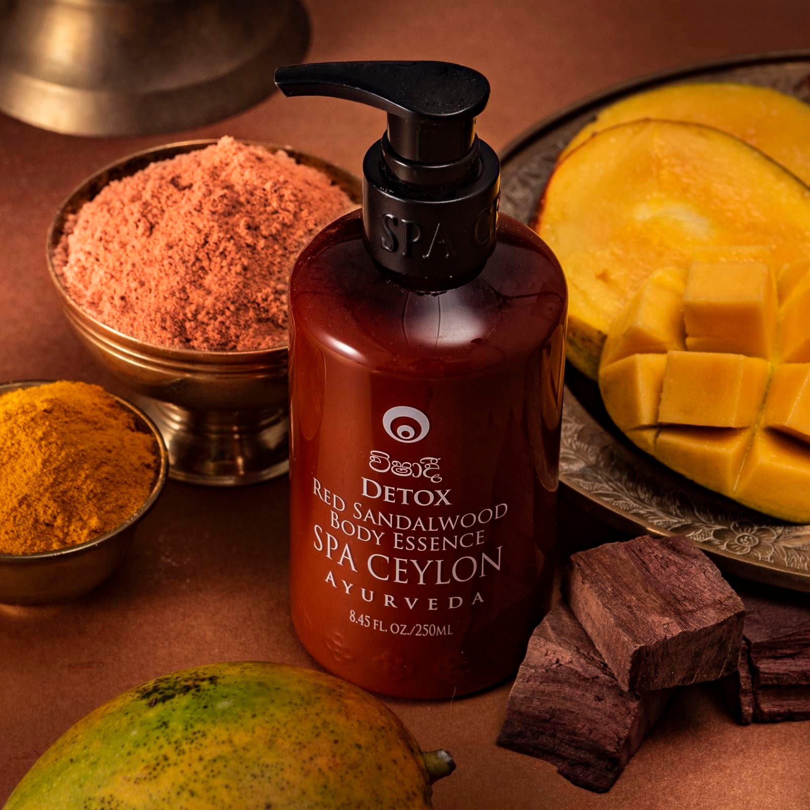 Detox - Red Sandalwood Body Essence 250ml - Spa Ceylon Sri Lanka