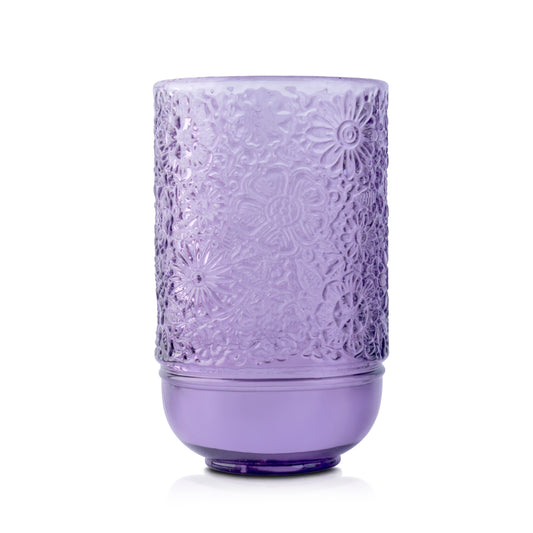 Floral Engraved Purple Vintage Tumbler - 350ml