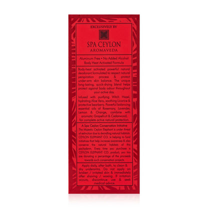 Forest Energy - Ceylon Elephant - Active Natural Deodorant for Men - 60ml - Spa Ceylon Sri Lanka