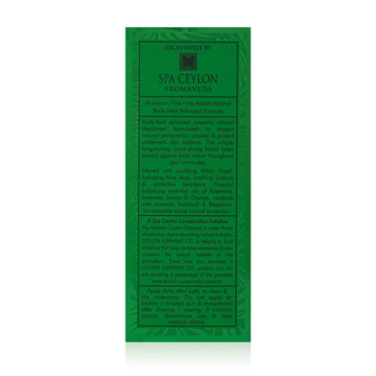 Forest Escape - Ceylon Elephant - Active Natural Deodorant for Men - 60ml - Spa Ceylon Sri Lanka