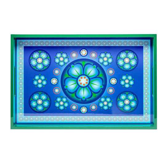 Frankincense Kay Lime Lacquerware Rectangle Tray A 46cmL x 30cmW x 5.5cmH - Spa Ceylon Sri Lanka