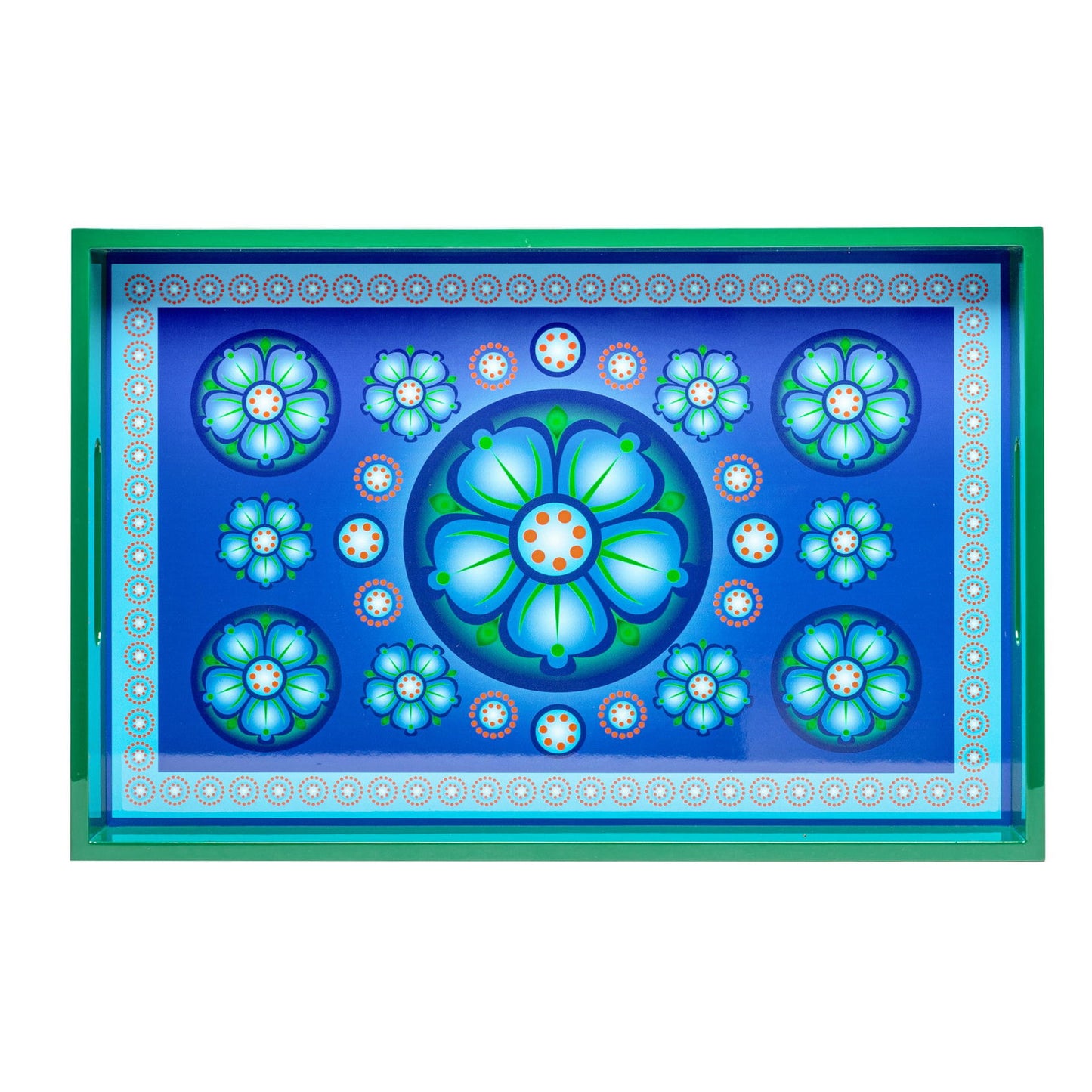 Frankincense Kay Lime Lacquerware Rectangle Tray A 46cmL x 30cmW x 5.5cmH - Spa Ceylon Sri Lanka