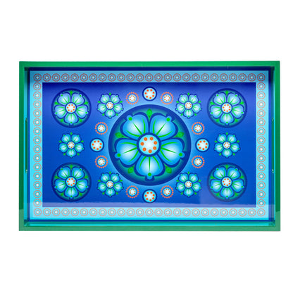 Frankincense Kay Lime Lacquerware Rectangle Tray A 46cmL x 30cmW x 5.5cmH - Spa Ceylon Sri Lanka