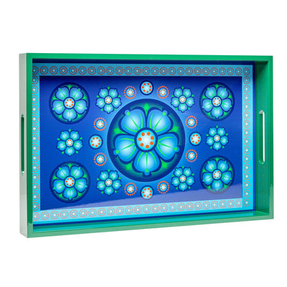 Frankincense Kay Lime Lacquerware Rectangle Tray A 46cmL x 30cmW x 5.5cmH - Spa Ceylon Sri Lanka