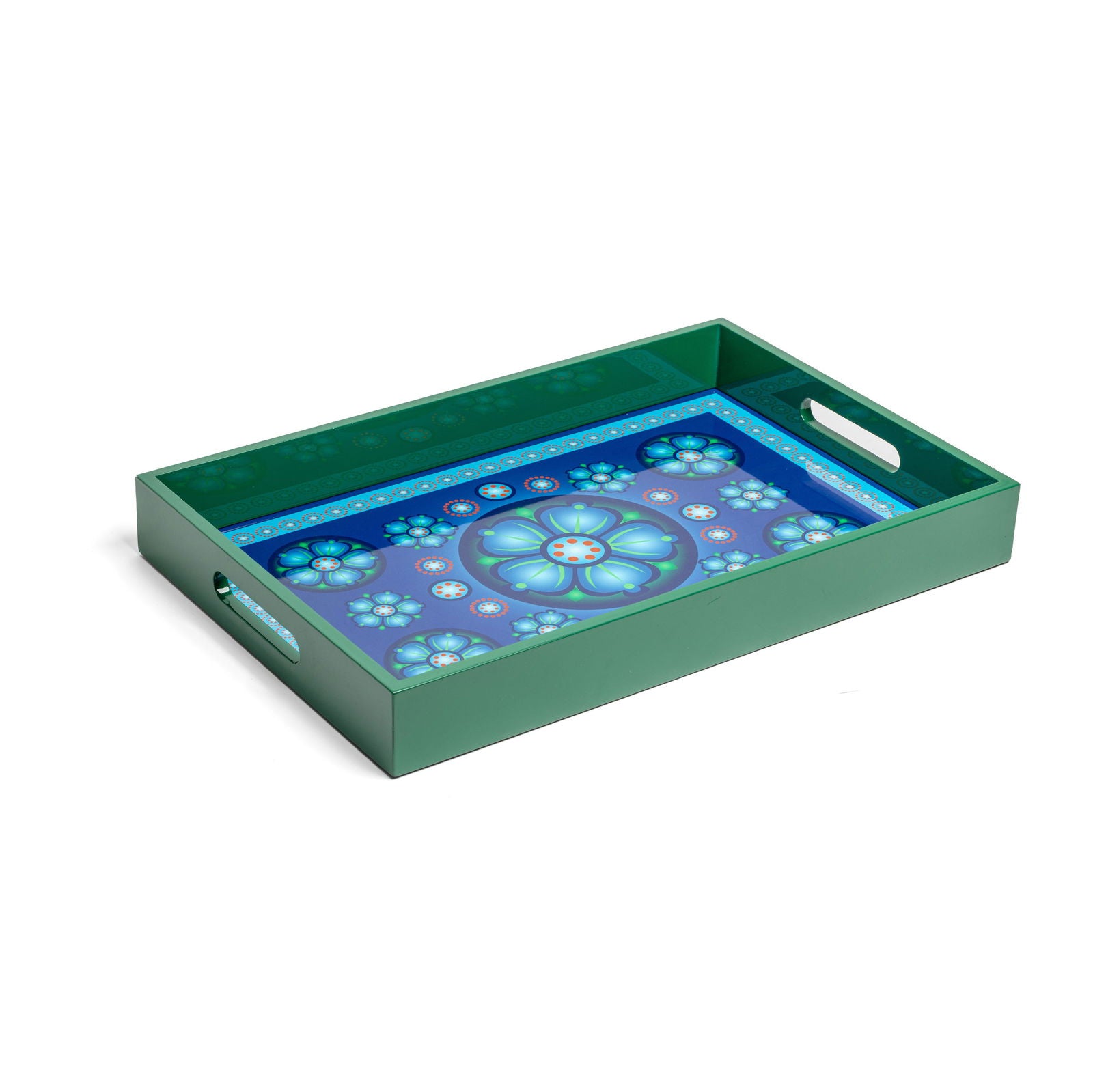 Frankincense Kay Lime Lacquerware Rectangle Tray A 46cmL x 30cmW x 5.5cmH - Spa Ceylon Sri Lanka