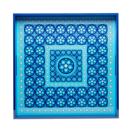 Frankincense Kay Lime Lacquerware Square Tray B 45cmL x 45cmW x 5.5cmH - Spa Ceylon Sri Lanka