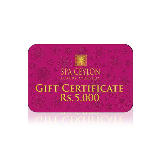 Gift Card | Gift Voucher Rs. 5000 - Spa Ceylon Sri Lanka