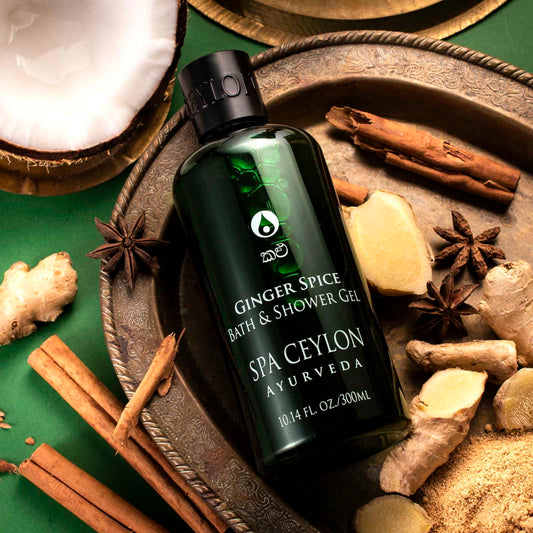 Ginger Spice - Bath & Shower Gel 300ml - Spa Ceylon Sri Lanka