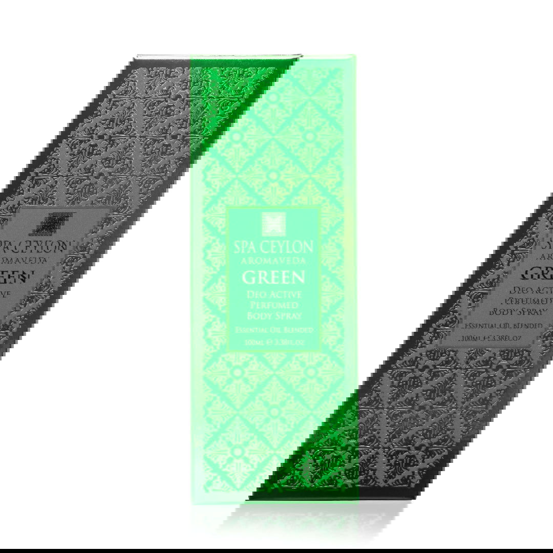 Green - Deo Active Perfumed Body Spray - 100ml - Spa Ceylon Sri Lanka