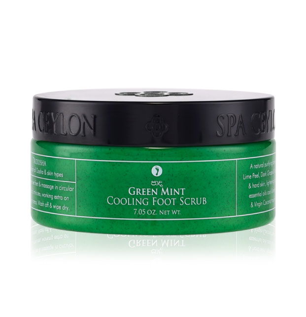 Green Mint - Cooling Foot Scrub 200g - Spa Ceylon Sri Lanka