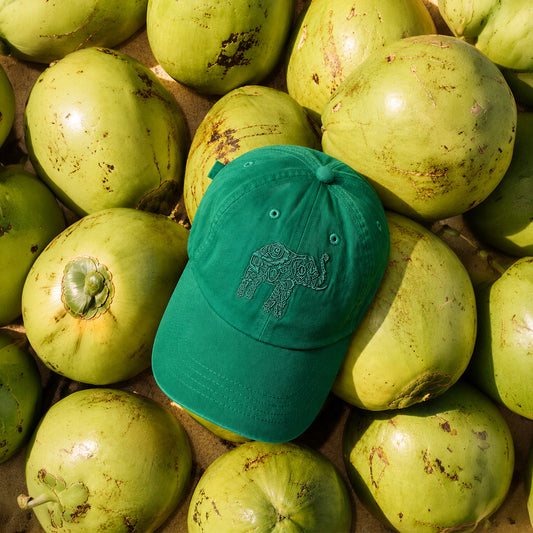 Ceylon Elephant Unisex Cap - Green