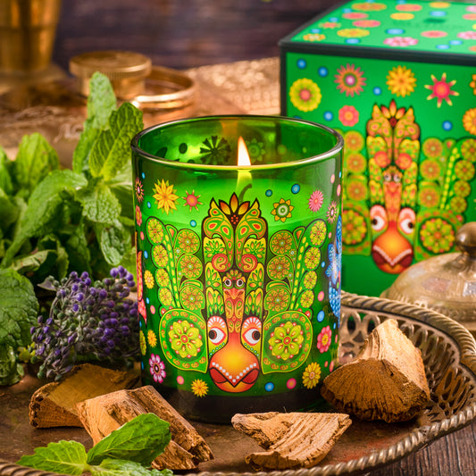 Mask Island Jungle Mint - Aromaveda Natural Candle 200g