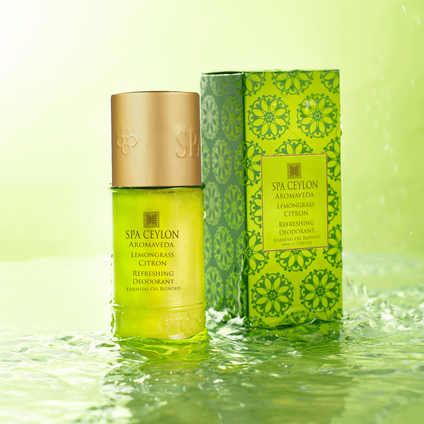 Lemongrass Citron - Eau de Ceylon - Refreshing Deodorant - 60ml - Spa Ceylon Sri Lanka