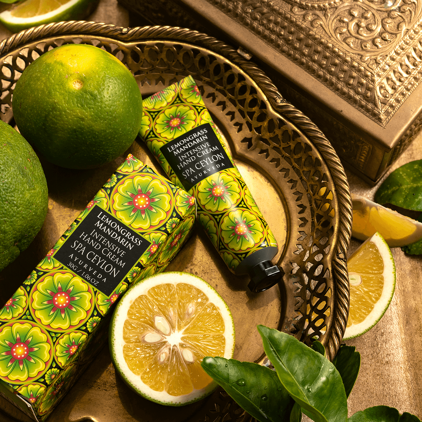 Lemongrass Mandarin - Intensive Hand Cream 30g - Spa Ceylon Sri Lanka