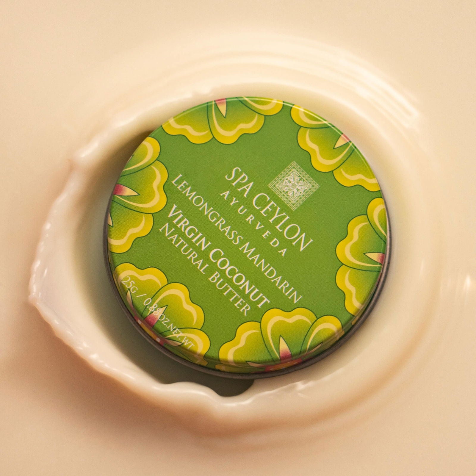 Lemongrass Mandarin - Virgin Coconut Natural Butter 25g - Spa Ceylon Sri Lanka