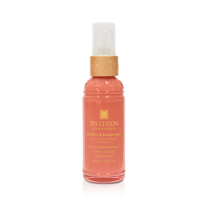 Lotus & Rambutan - Active Cell Extract + Vitamin B12 Ultra-Hydrating Day & Night Treatment 50ml - Spa Ceylon Sri Lanka