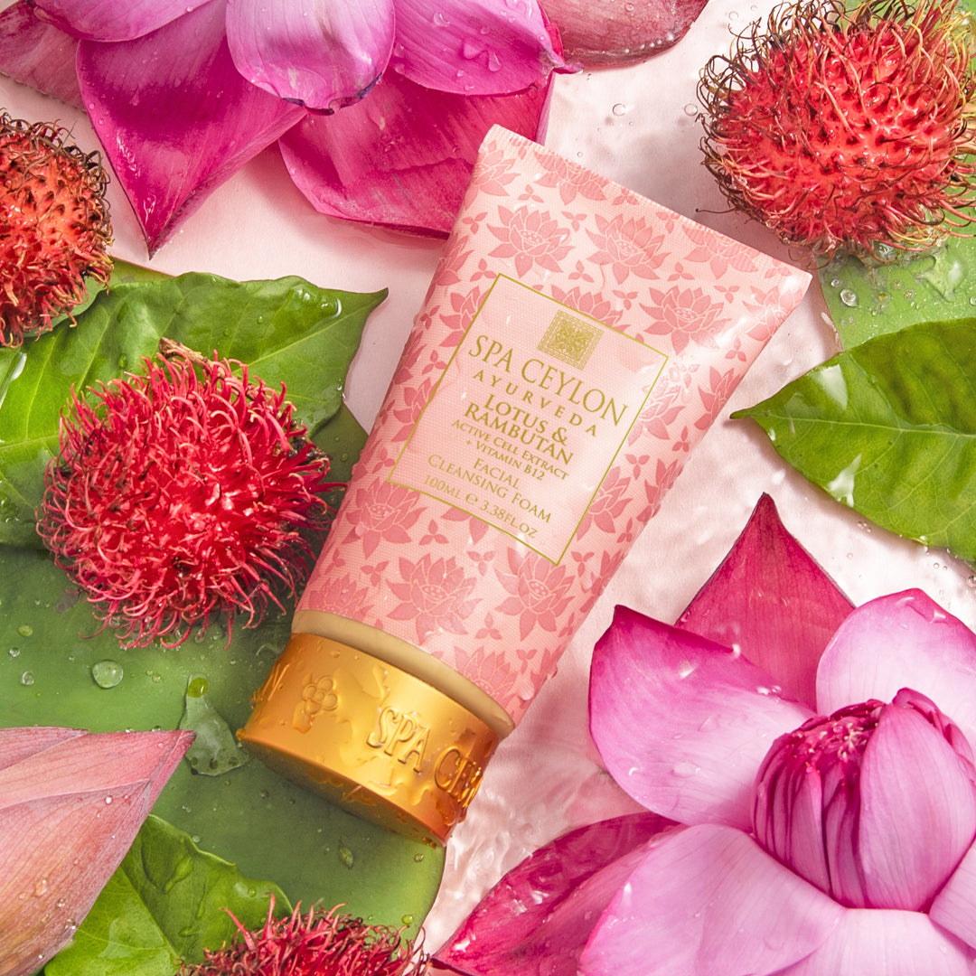Lotus & Rambutan - Active Cell Extract + Vitamin B12 - Facial Cleansing Foam 100ml