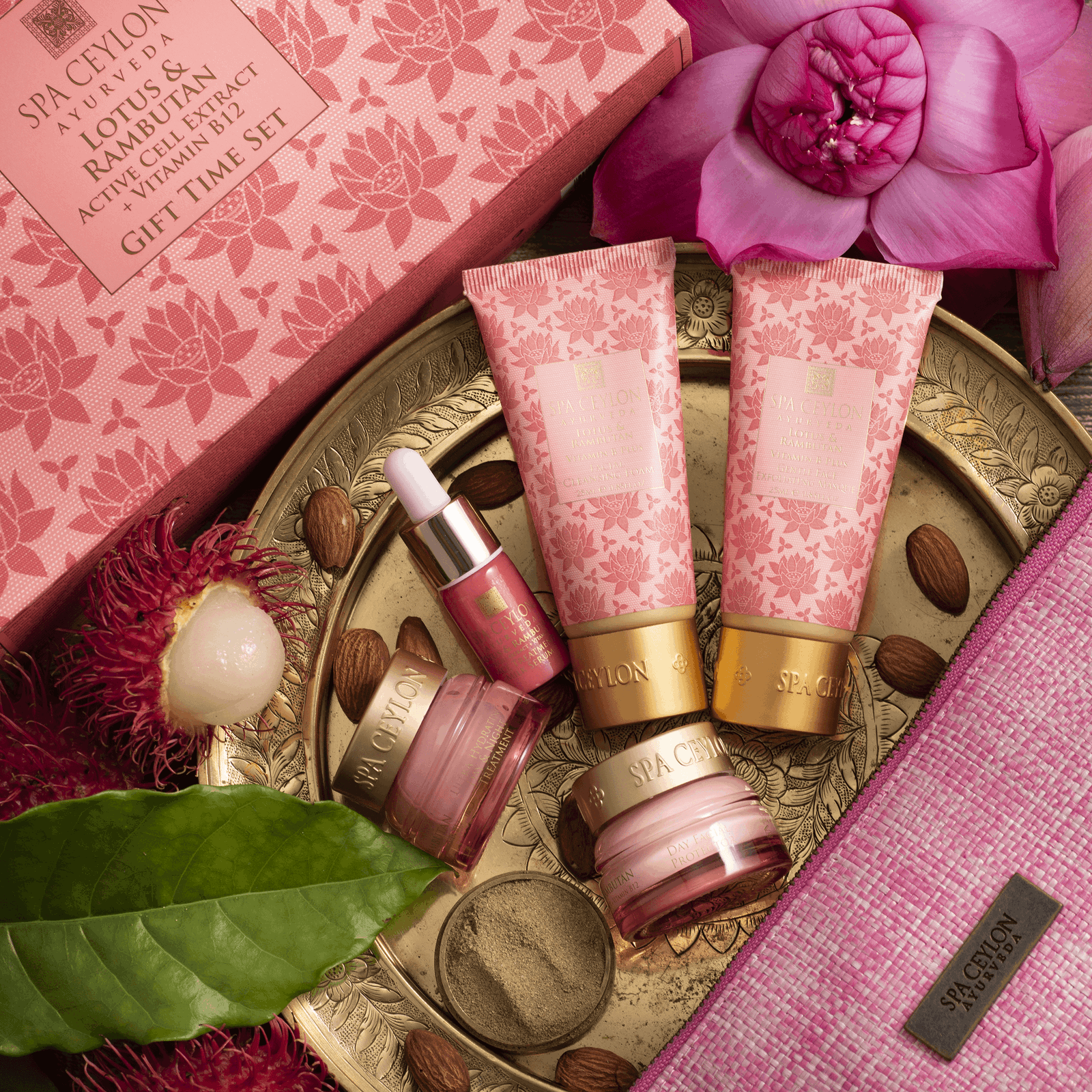 Lotus & Rambutan - Gift Time Set – Spa Ceylon Sri Lanka Lotus & Rambutan - Gift Time Set – Spa Ceylon Sri Lanka