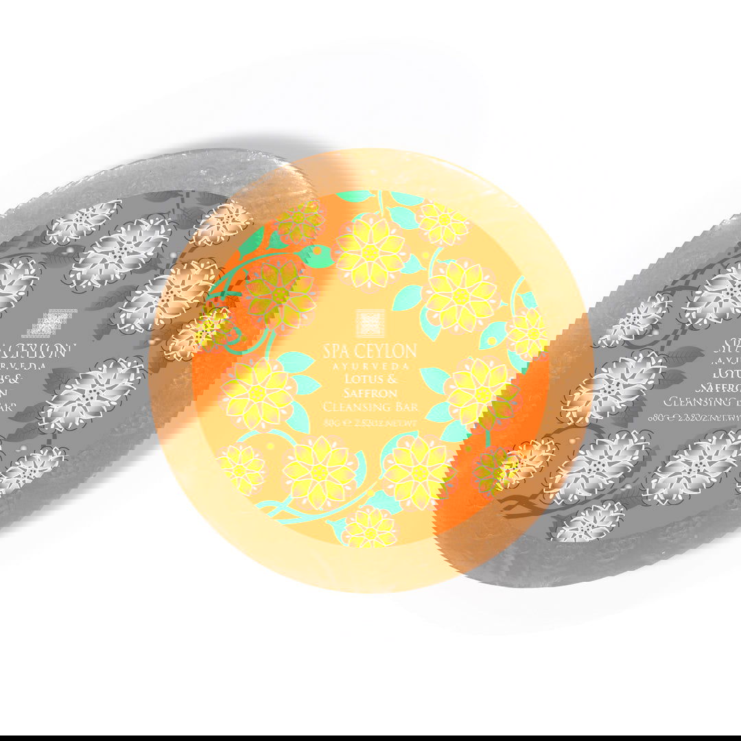 Lotus & Saffron - Cleansing Bar 80g - Spa Ceylon Sri Lanka