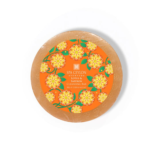 Lotus & Saffron - Cleansing Bar 80g - Spa Ceylon Sri Lanka