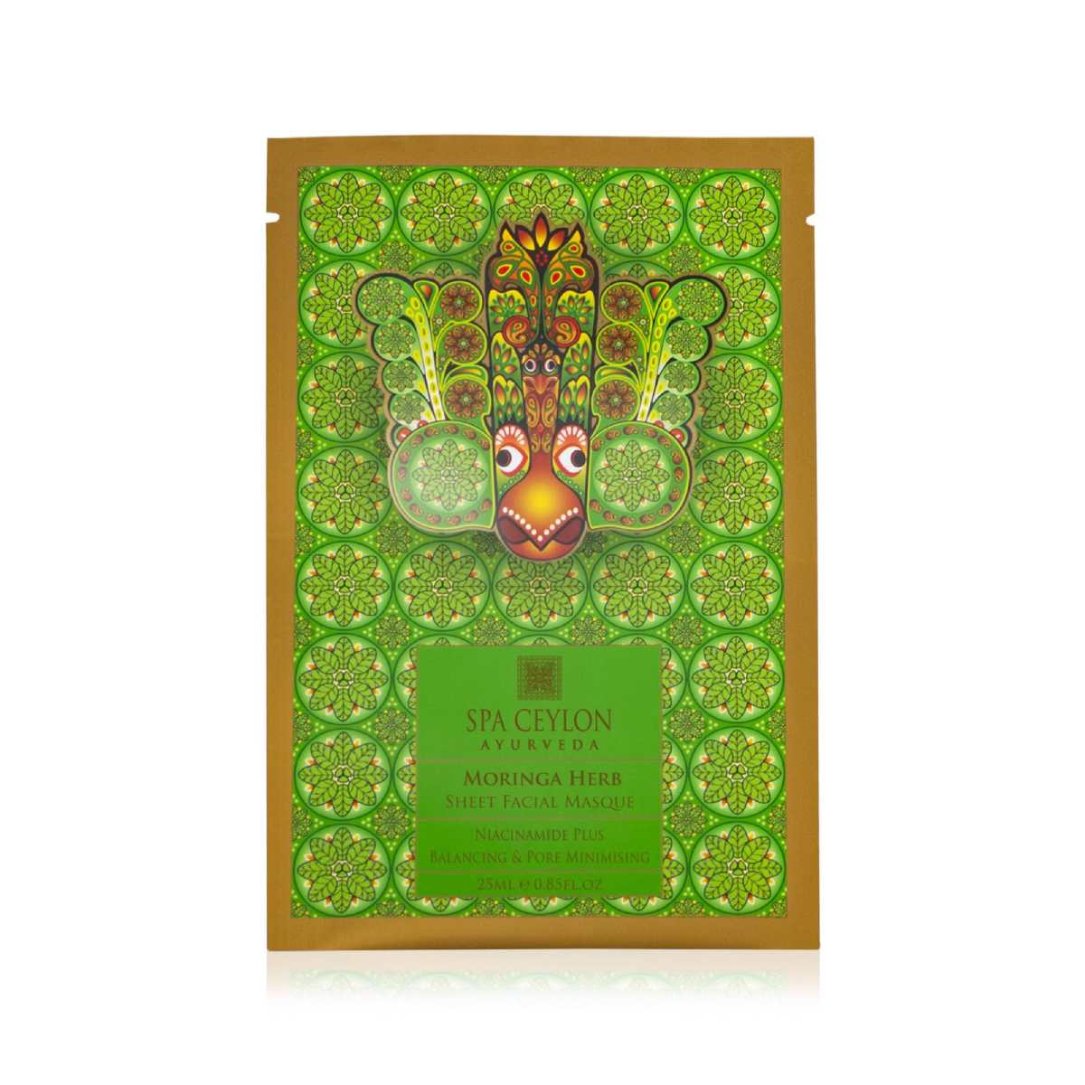 Moringa Herb- Sheet Facial Masque - Niacinamide Plus Balancing & Pore Minimising - Spa Ceylon Sri Lanka