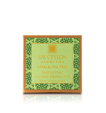 Neem & Tea Tree - Mattifying All Day Protector - 50g - Spa Ceylon Sri Lanka
