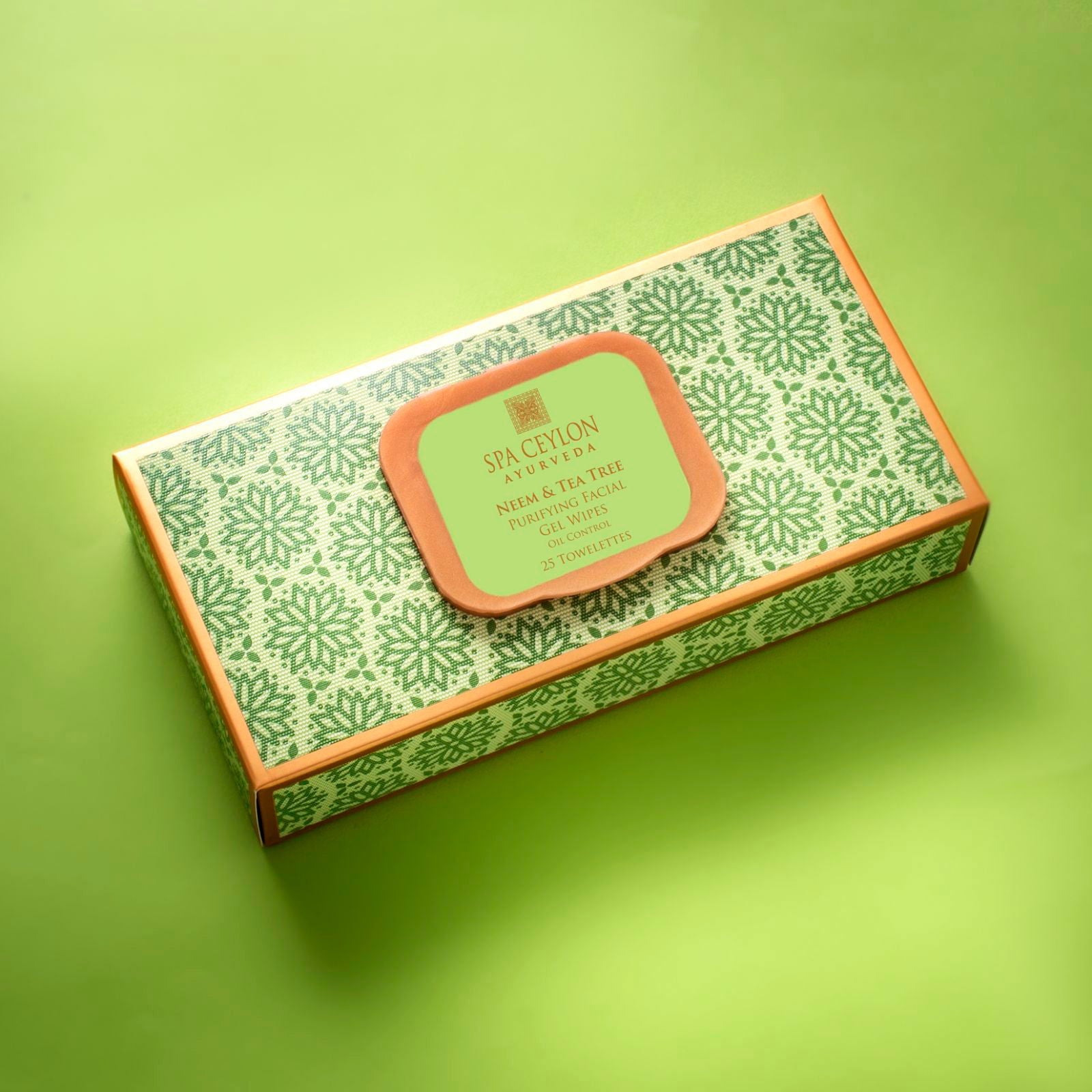 Neem & Tea Tree Purifying Facial Gel Wipes - Spa Ceylon Sri Lanka