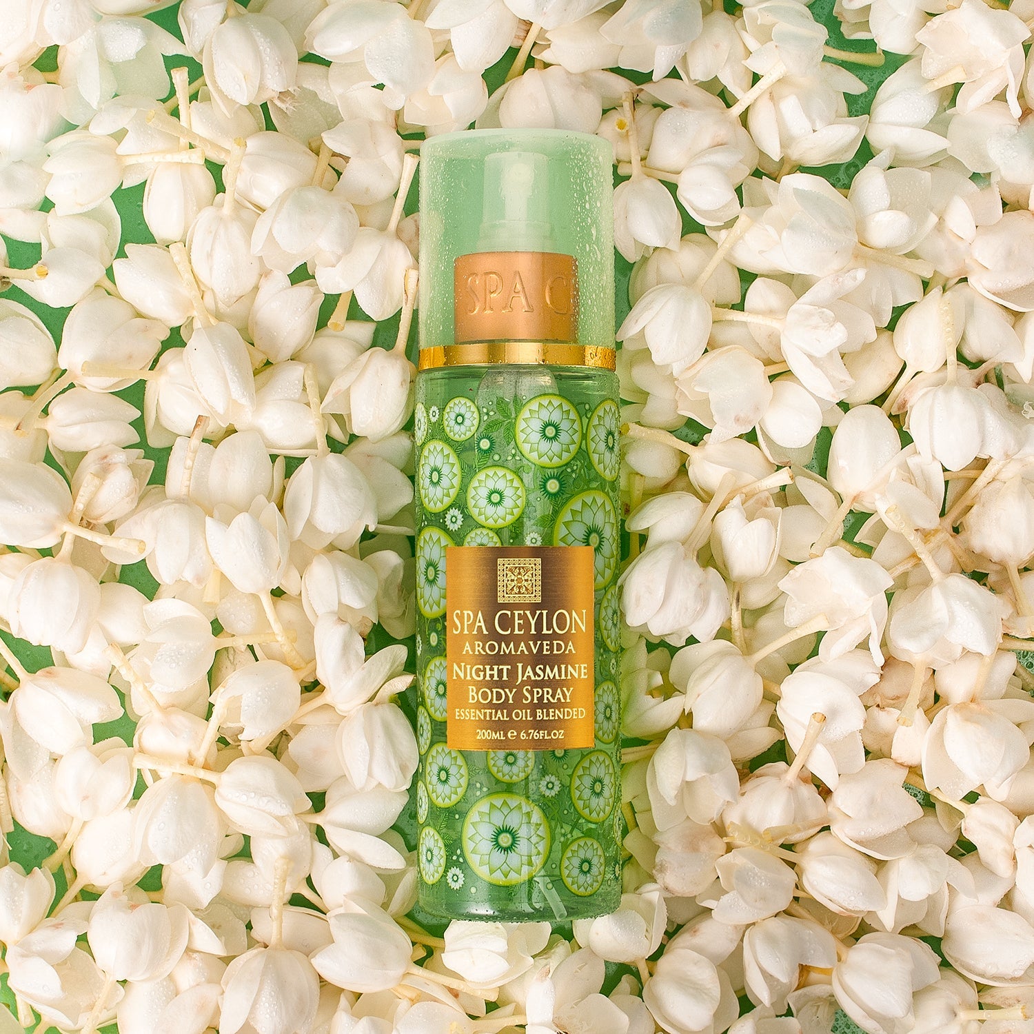 SPA CEYLON Wonder Oil Night Jasmine, Enriching Moisturizing Body Oil With Ayurvedic Herbs For Skin & Hair Vitality, Vegan & Organic, Non-Greasy