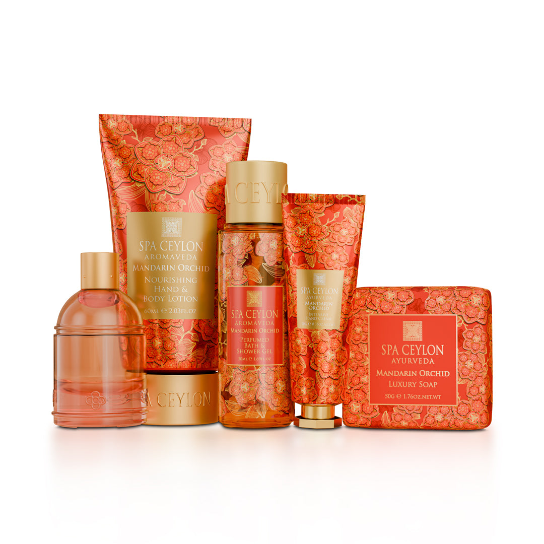 Orchid Paradise - Mandarin Orchid Pampering Set – Spa Ceylon Sri Lanka
