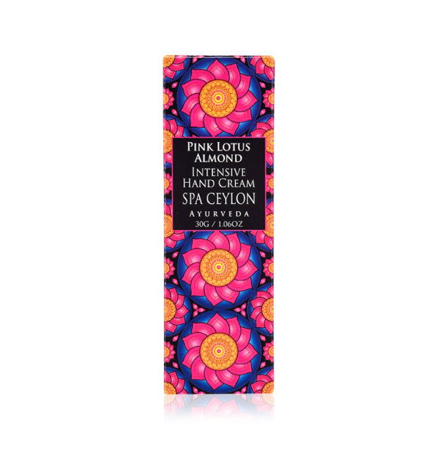Pink Lotus Almond - Intensive Hand Cream 30g - Spa Ceylon Sri Lanka