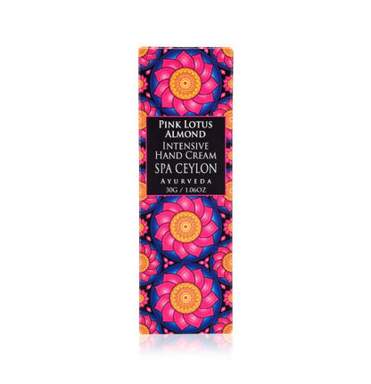 Pink Lotus Almond - Intensive Hand Cream 30g - Spa Ceylon Sri Lanka