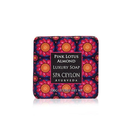 Pink Lotus Almond - Luxury Soap 100g - Spa Ceylon Sri Lanka
