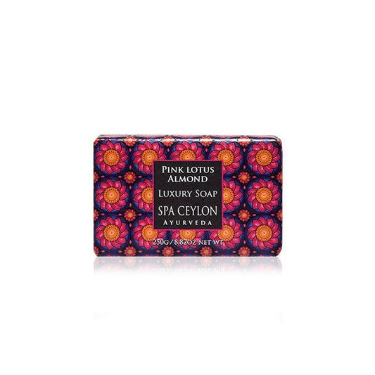 Pink Lotus Almond - Luxury Soap 250g - Spa Ceylon Sri Lanka