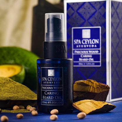 Precious Wood Caring Beard Oil 30ml - Spa Ceylon Sri Lanka