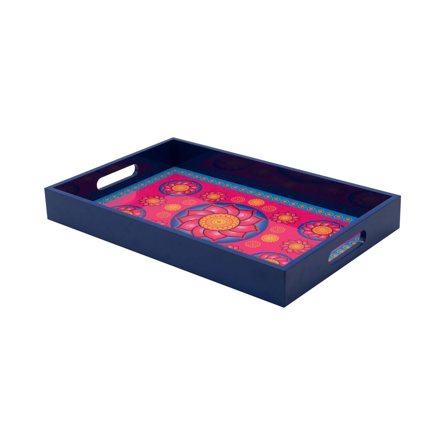 Rectangle Tray Royal Lotus A 46cmx30cm - Spa Ceylon Sri Lanka